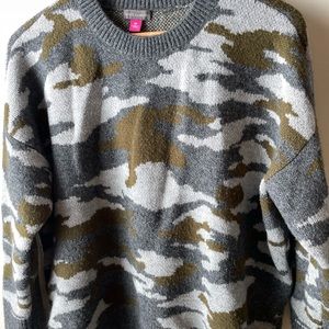 Camo sweater